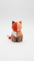 Soft-touch geometric cat toy
