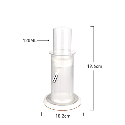 120Ml Hamster Water Dispenser Drinking Bottle Plastic Hanging Water Bottle Hedgehog Rabbit Automatic Water Dispenser